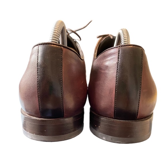 Lanvin Brown Leather Derby Men’s Shoe - Picture 3 of 8